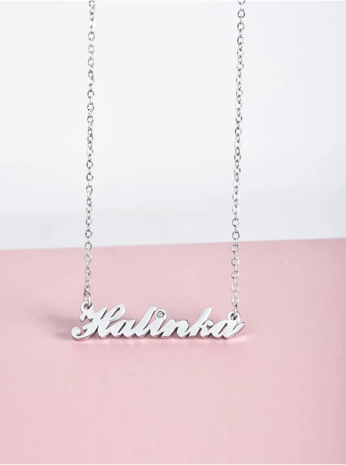 Naszyjnik imię Halinka, srebrny S300107S0