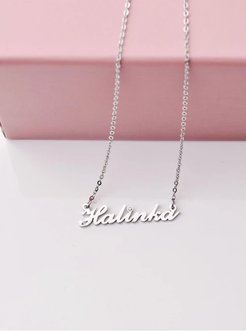 Naszyjnik imię Halinka, srebrny S300107S0