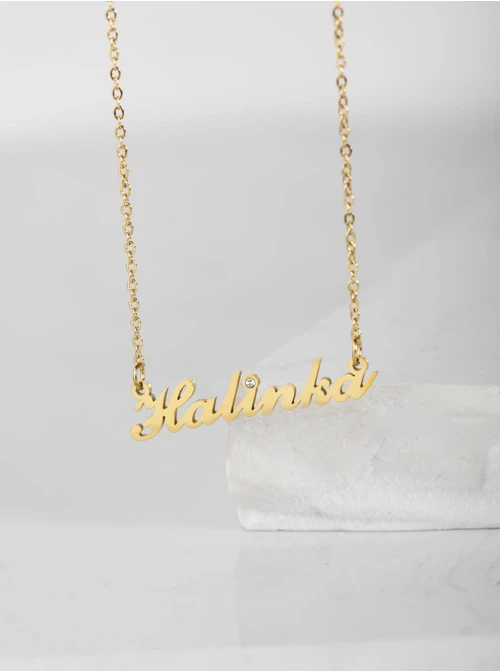 Naszyjnik imię Halinka, złoty S300107Z0
