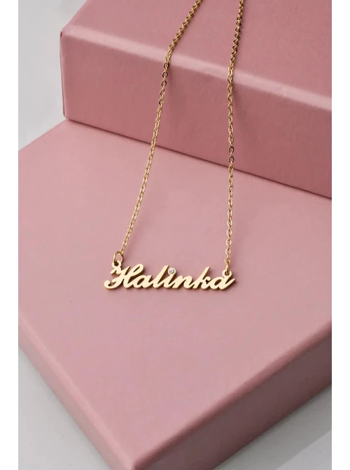 Naszyjnik imię Halinka, złoty S300107Z0