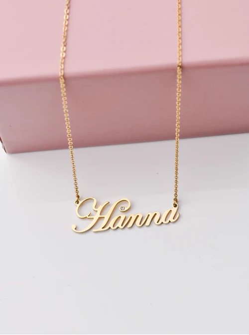 Naszyjnik imię Hanna, kolor złoty S3V70530-70
