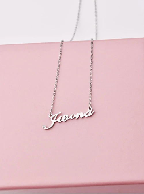 Naszyjnik imię Iwona, srebrny S300118S0