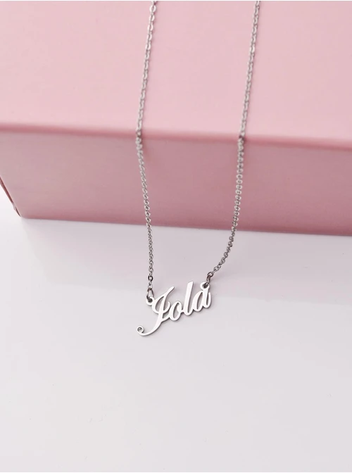 Naszyjnik imię Jola, srebrny S300080S0