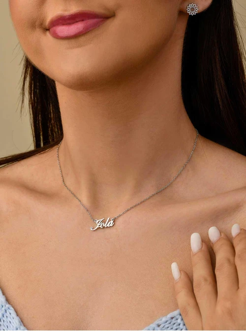 Naszyjnik imię Jola, srebrny S300080S0