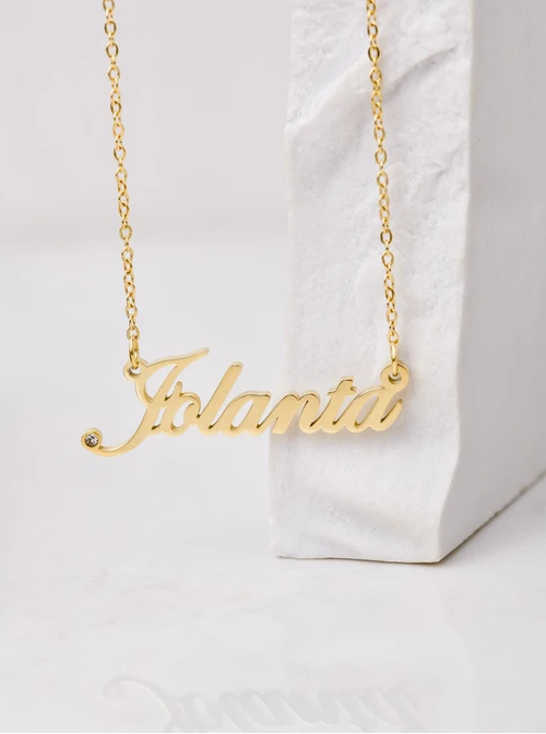 Naszyjnik imię Jolanta, kolor złoty S3V70530-44