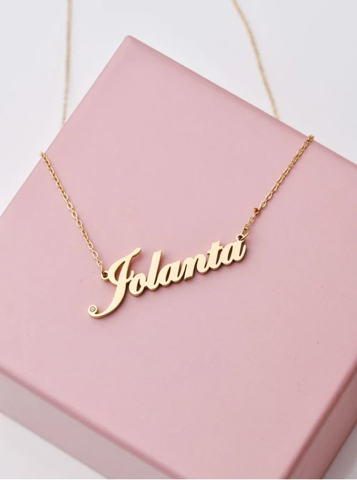 Naszyjnik imię Jolanta, kolor złoty S3V70530-44