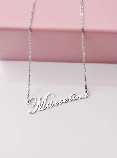 Naszyjnik imię Marcelina, srebrny S300132S0