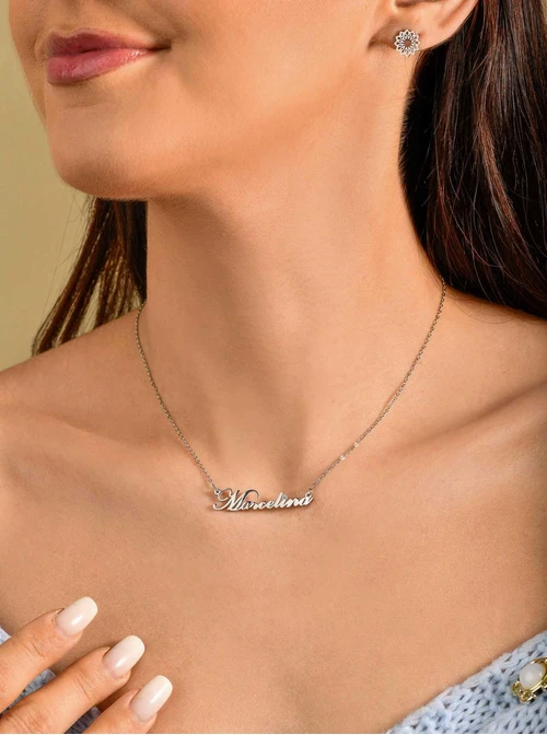 Naszyjnik imię Marcelina, srebrny S300132S0
