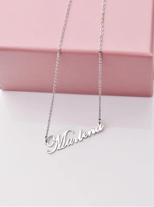 Naszyjnik imię Marlena, srebrny S300114S0