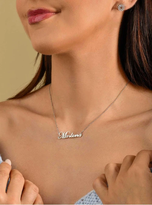 Naszyjnik imię Marlena, srebrny S300114S0