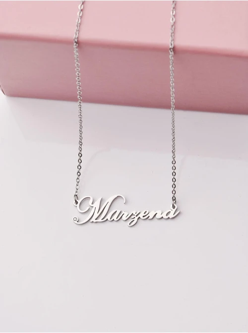 Naszyjnik imię Marzena, srebrny S300106S0