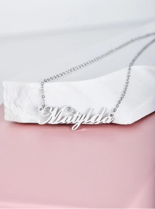 Naszyjnik imię Matylda, kolor srebrny