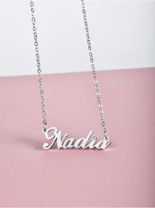 Naszyjnik imię Nadia, srebrny S300121S0