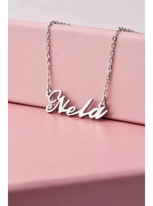 Naszyjnik imię Nela, srebrny S300128S0