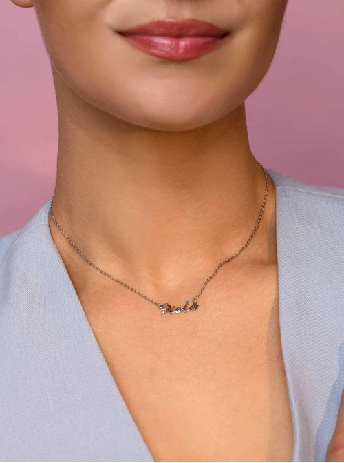 Naszyjnik imię Nela, srebrny S300128S0