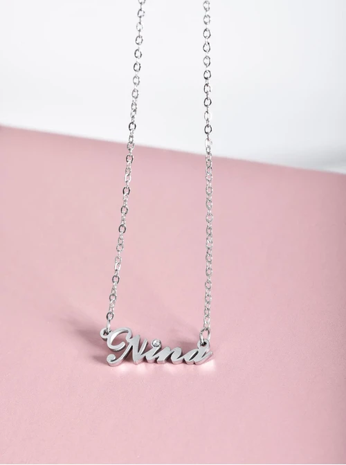 Naszyjnik imię Nina, srebrny S300116S0