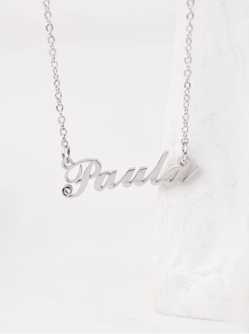 Naszyjnik imię Paula, kolor srebrny S300097S0