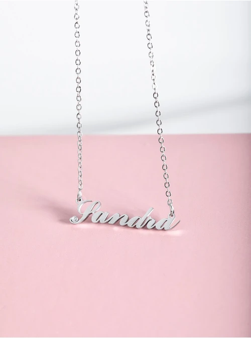 Naszyjnik imię Sandra, srebrny S300127S0