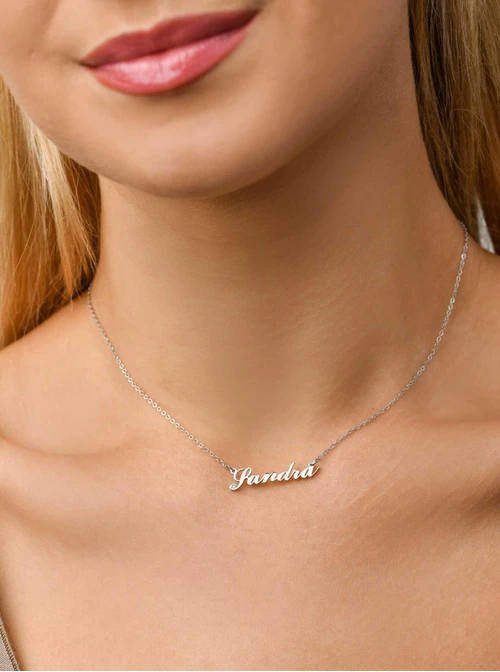 Naszyjnik imię Sandra, srebrny S300127S0