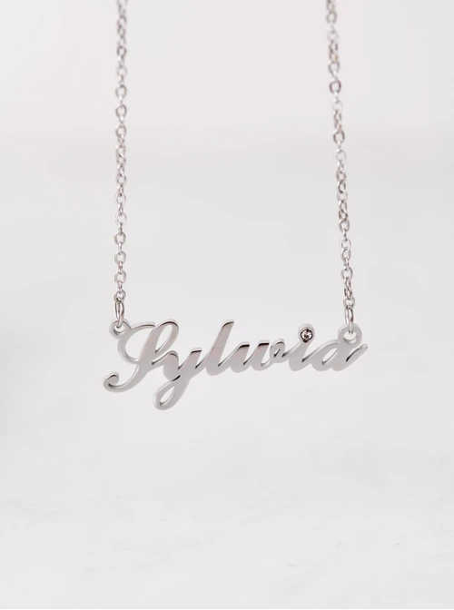 Naszyjnik imię Sylwia, kolor srebrny S300100S0