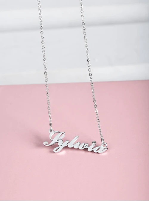 Naszyjnik imię Sylwia, kolor srebrny S300100S0