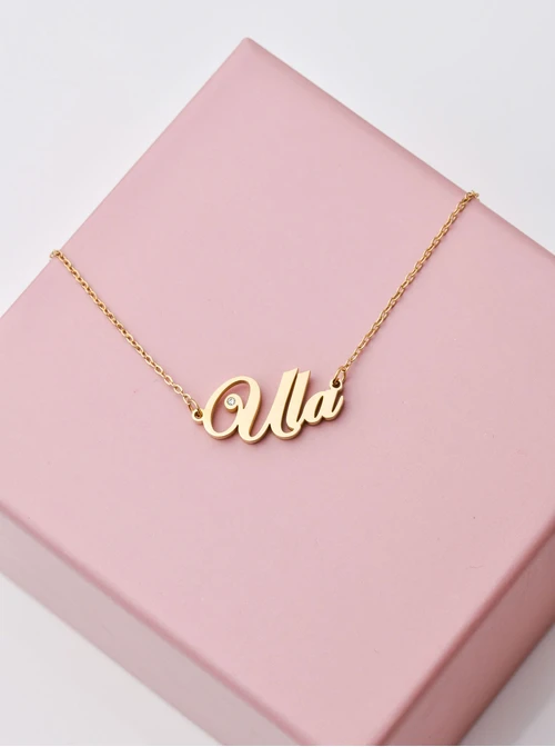 Naszyjnik imię Ula, kolor złoty S3V70530-45