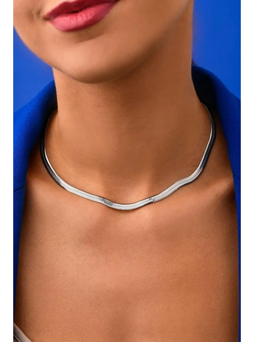 Naszyjnik srebrna żmijka S300260S00