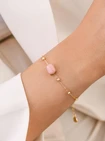 Bransoletka Opal Pudrowy, złoty S103924Z00
