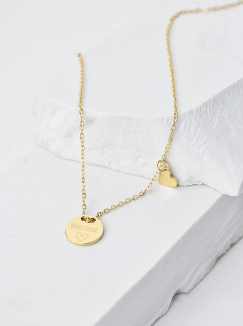 Naszyjnik Mama, kolor złoty S300325Z00