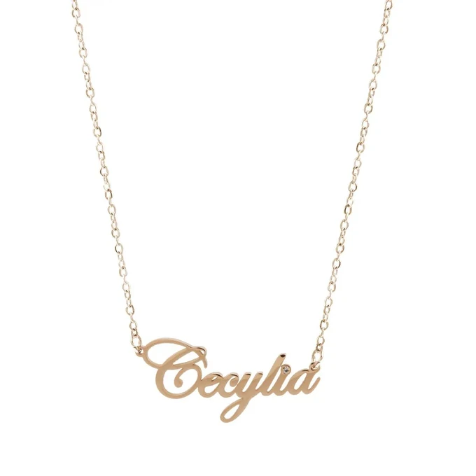 Naszyjnik imię Cecylia, kolor złoty S3V70530-49