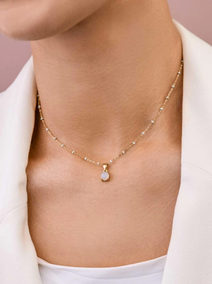 Naszyjnik Akwamaryn, złoty S303506Z00