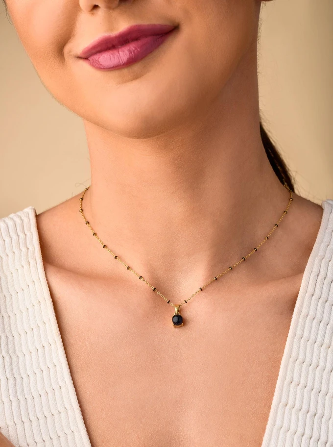 Naszyjnik Noc Kairu, złoty S303518Z00