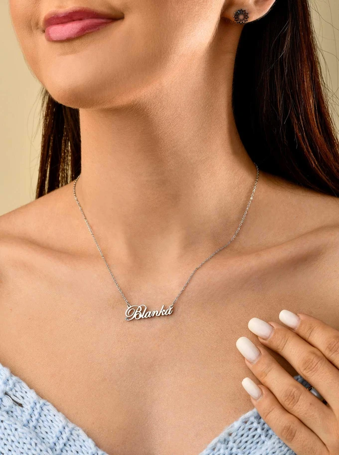 Naszyjnik imię Blanka, kolor srebrny S3V70530-68S