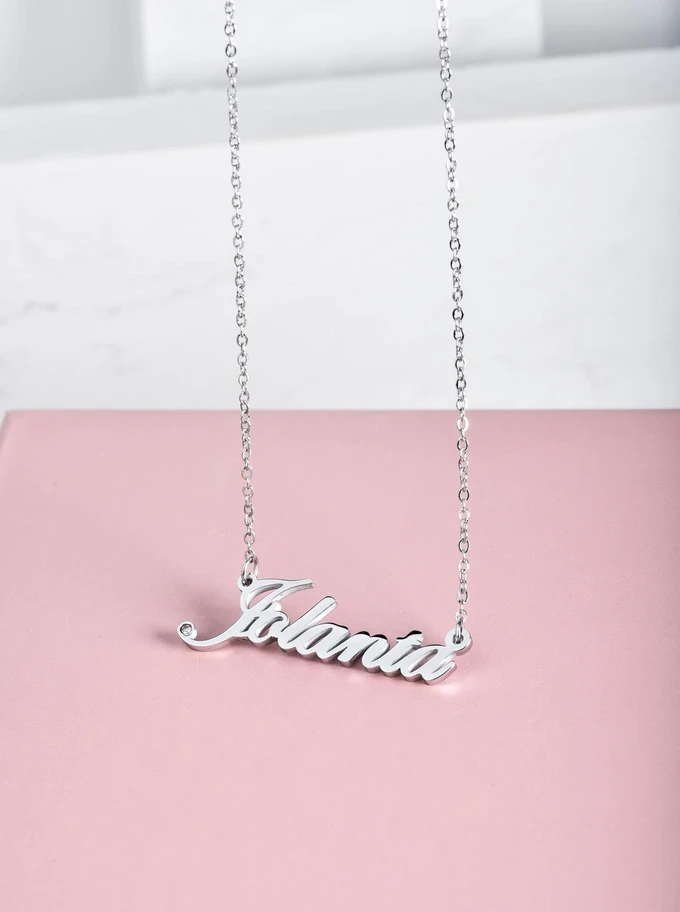 Naszyjnik imię Jolanta, kolor srebrny S3V70530-44S