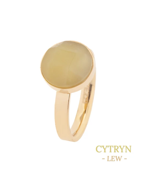 [Zestaw] Kolczyki Lew, Cytryn, złoty S2V72400-4Z