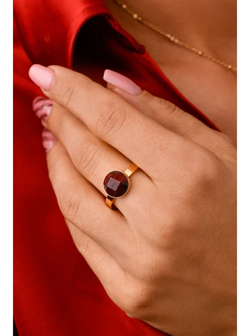 [Zestaw] Kolczyki Baran, Jaspis, złoty S2V72400-5Z