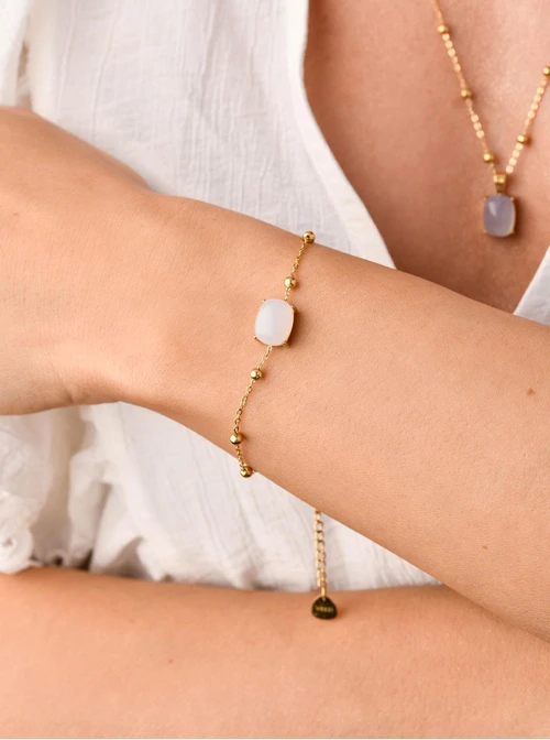 Bransoletka Akwamaryn, złoty S103914Z00