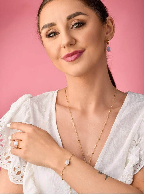 Bransoletka Akwamaryn, złoty S103914Z00