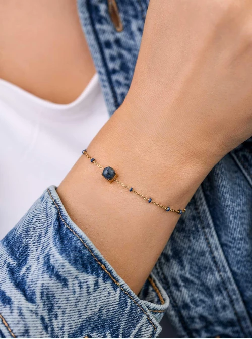 Bransoletka Dumortieryt, zloty S103905Z00