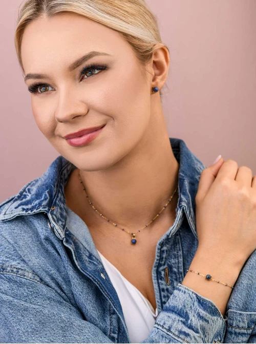 Bransoletka Dumortieryt, zloty S103905Z00