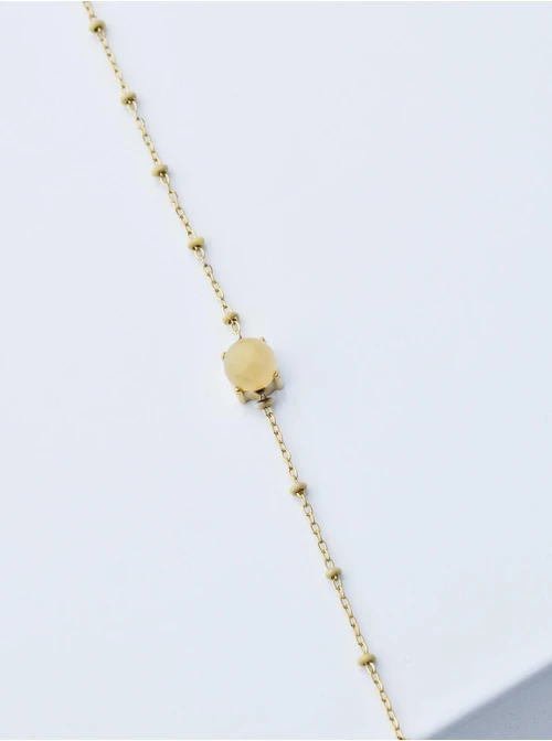 Bransoletka Jadeit Żółty, złoty S100064Z10