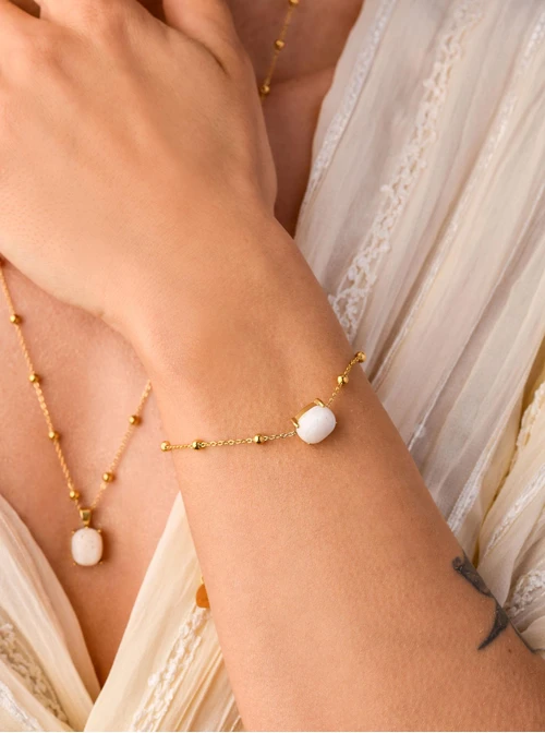 Bransoletka Kamień Księżycowy, złoty S103915Z00