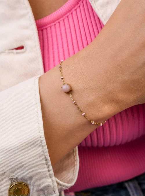 Bransoletka Opal Pudrowy, złoty S103911Z00