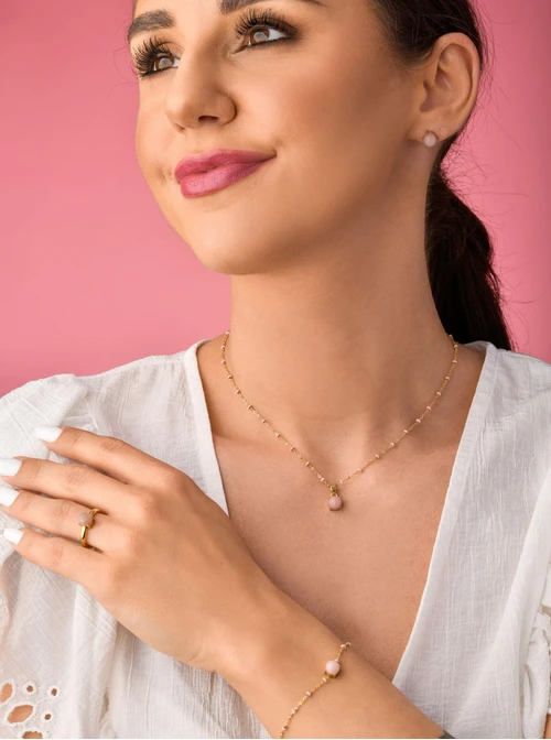 Bransoletka Opal Pudrowy, złoty S103911Z00