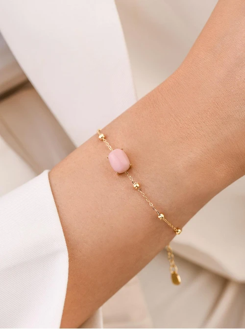 Bransoletka Opal Pudrowy, złoty S103924Z00