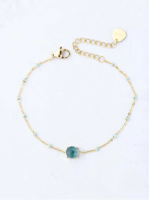Bransoletka Zielony Fluoryt, złoty S103910Z00