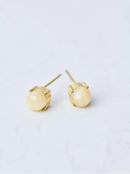 Kolczyki Jadeit Żółty, złoty S200063Z10