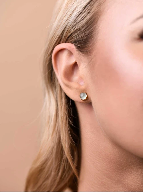 Kolczyki Zielony Fluoryt, złoty S202147Z00