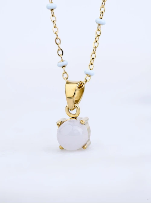 Naszyjnik Akwamaryn, złoty S303506Z00