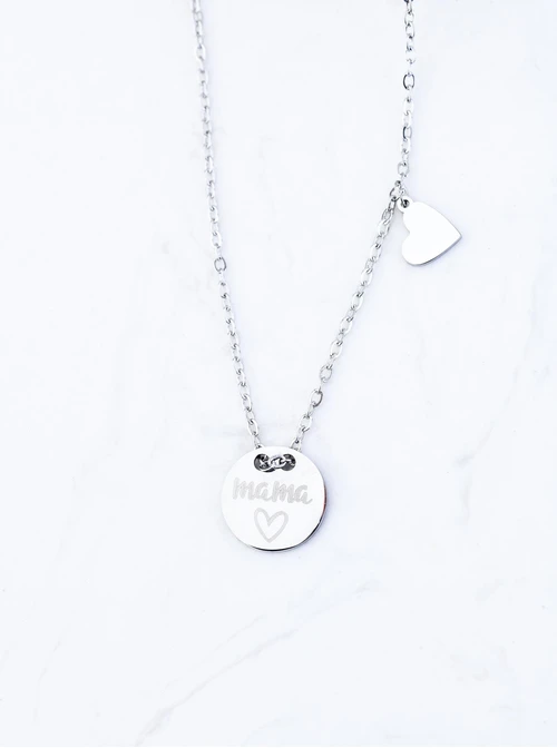 Naszyjnik Mama, kolor srebrny S300325S00